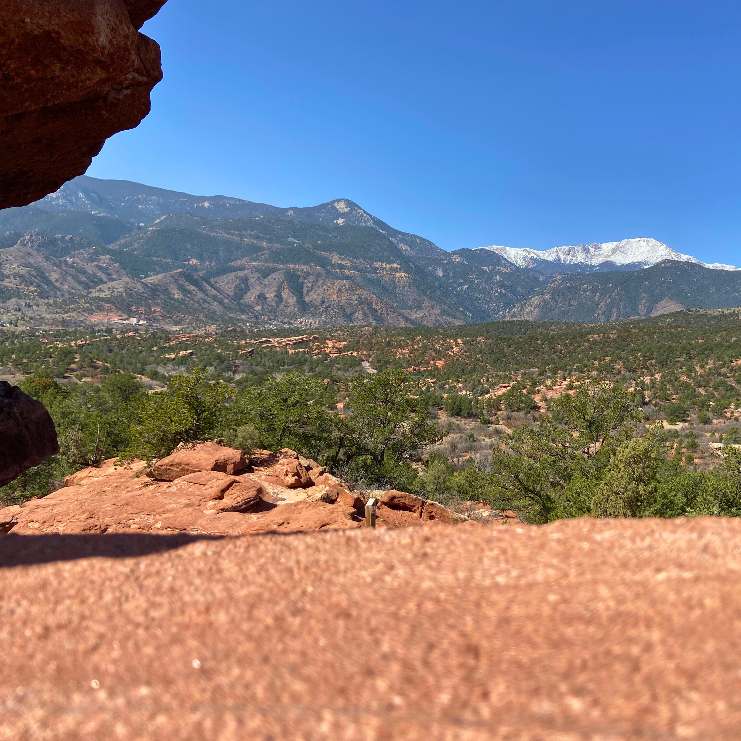 View from the Garden of the Gods near Colorado Springs - one of the best weekend trips from Denver.