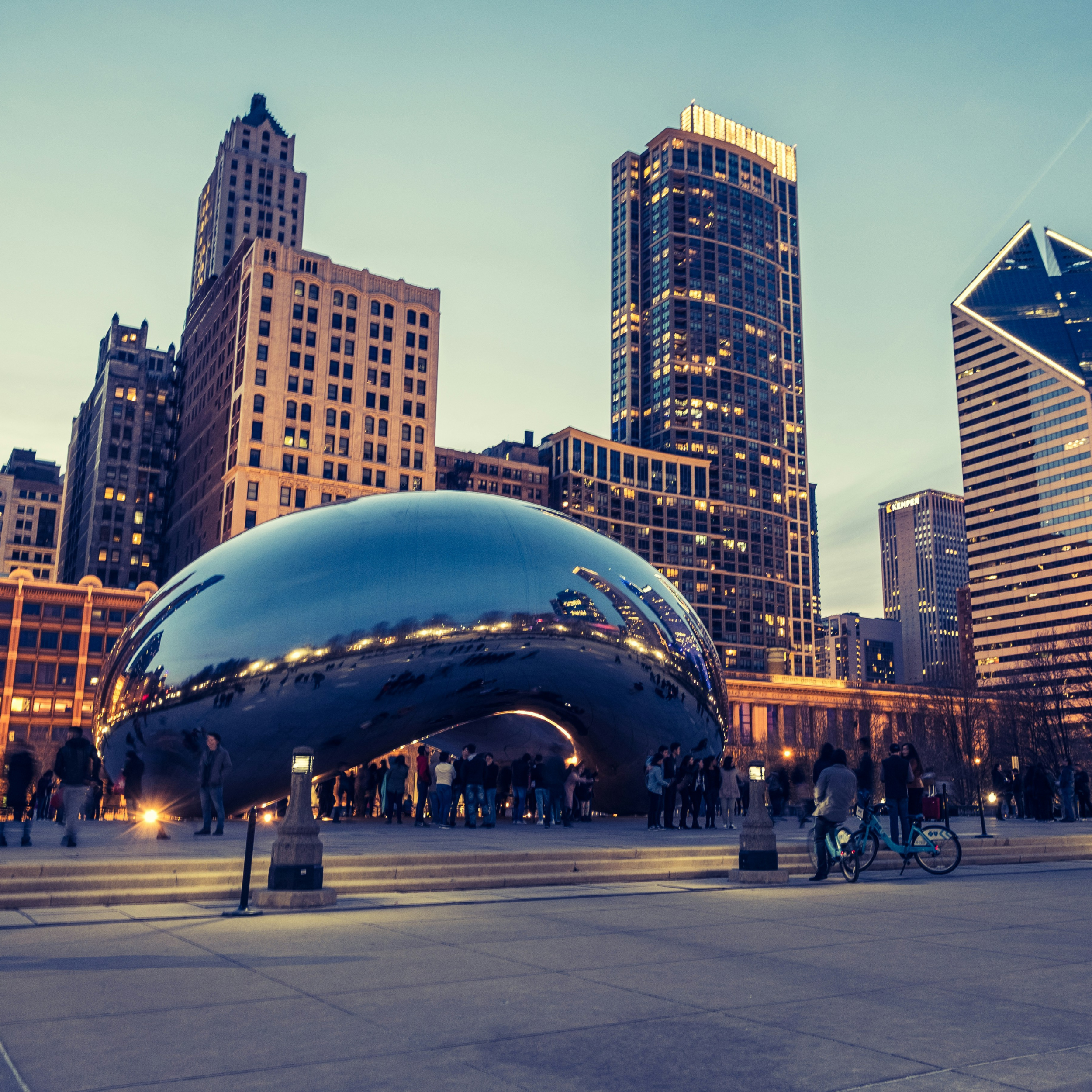 Cloud Gate ("The Bean") in Chicago - stop here on a weekend in Chicago