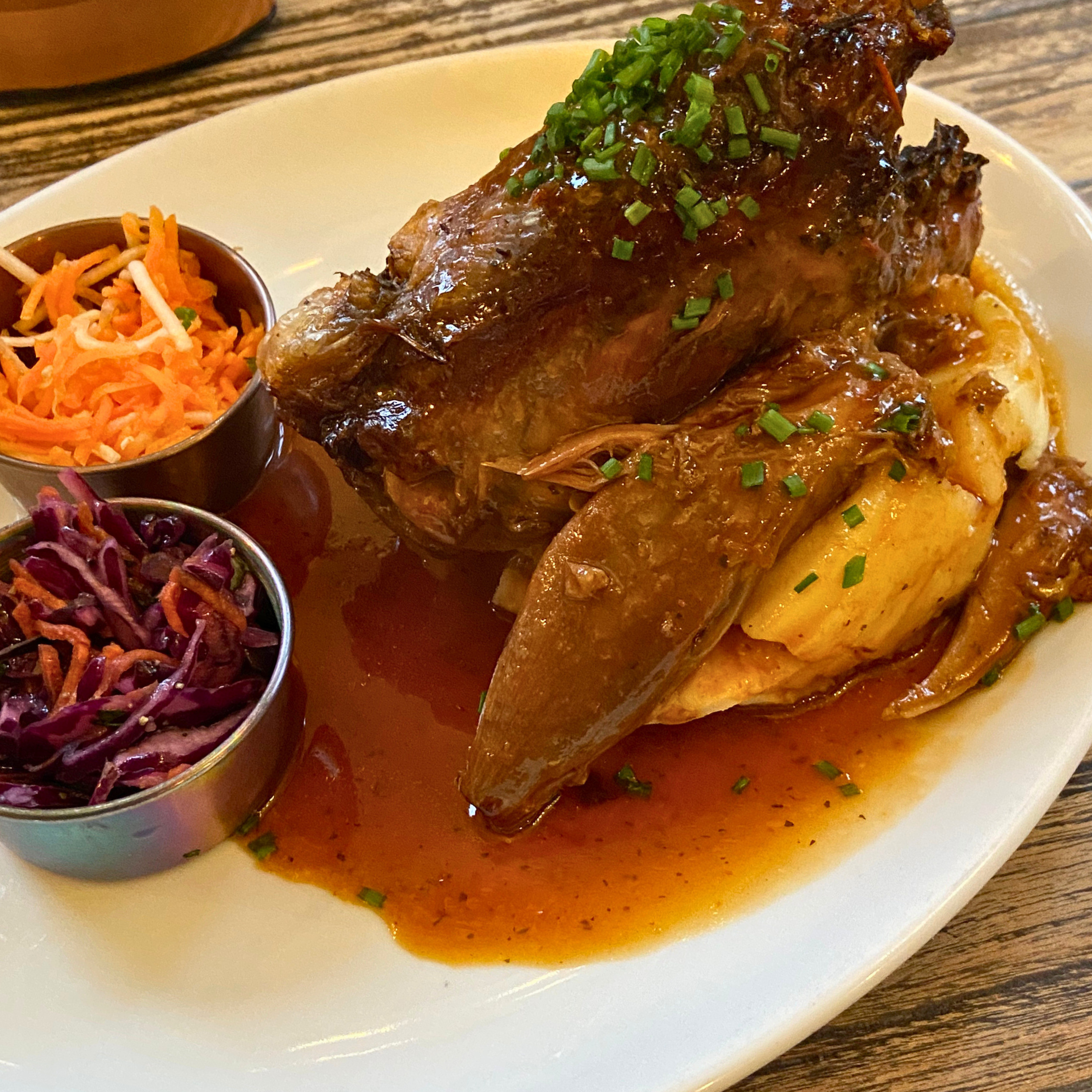 Lamb and mash at Makar's Mash Bar - one of the best places to eat in Edinburgh.