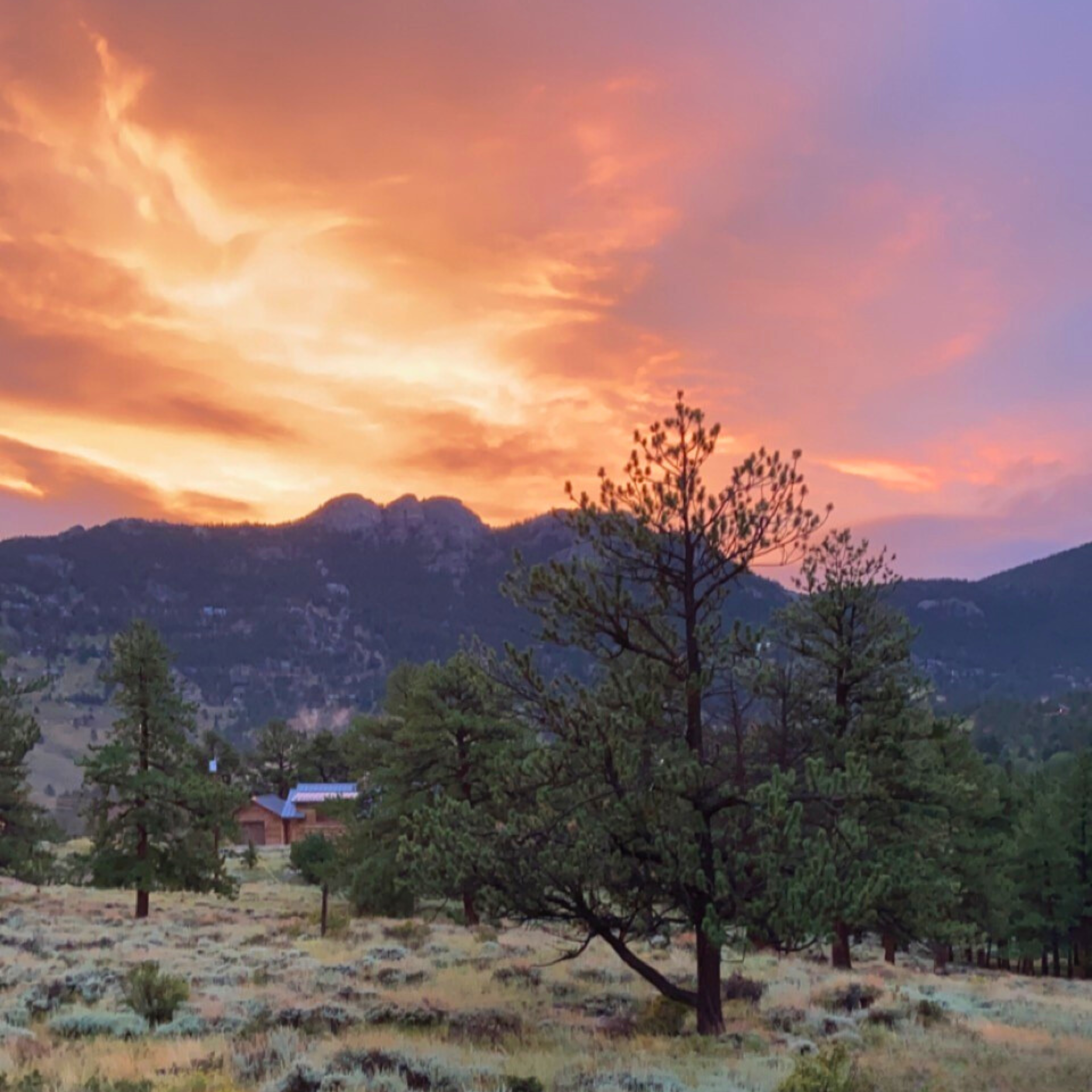 Sunrise view from the YMCA of the Rockies